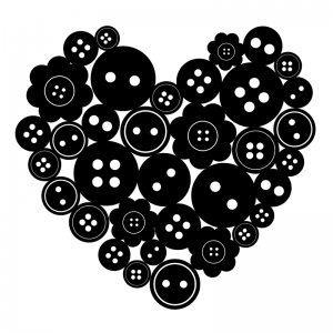 Button Hearts - Scatter Kit