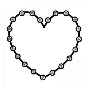 Heart Necklace Border - Border Kit