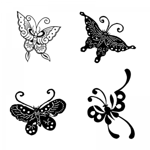 Oriental Butterflies - Scatter Kit