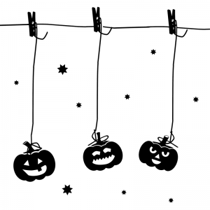 Pumpkin Face Bunting - Treatment Kit