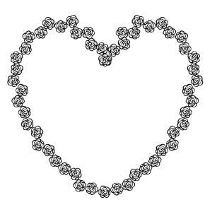 Rose Heart - Border Kit