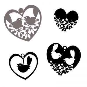 Valentine Birds - Scatter Kit