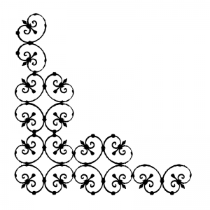 Wrought Iron Corner - Border Kit