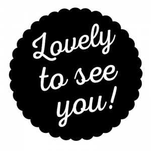 Lovely To See You Doily - Logo Kit