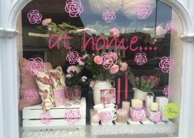 Rose shop window sticker kit